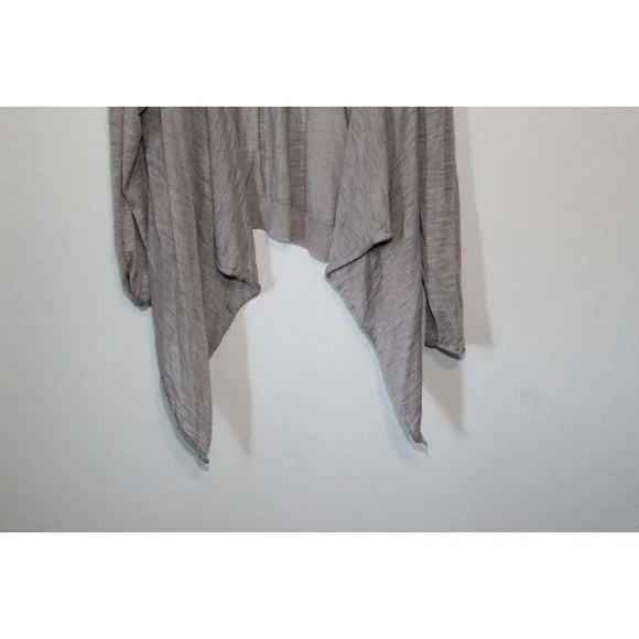 NWT Torrid Slub Cardigan Drape Front Lightweight Gray Women's Size 4 4X H14717 - Picture 4 of 11